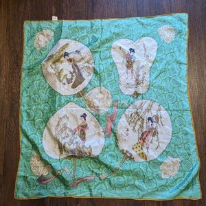Unique Republic of China pure silk scarf